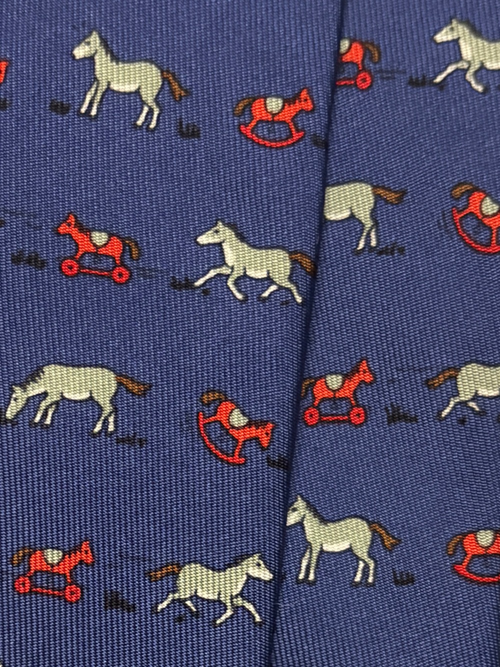 HERMÈS silk tie